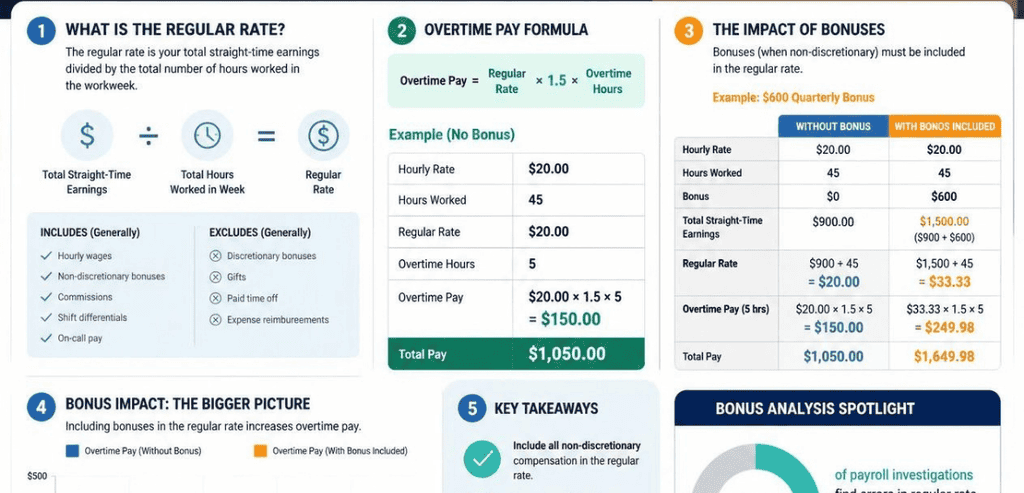 Why a Nondiscretionary Bonus Raises the Overtime Regular Rate